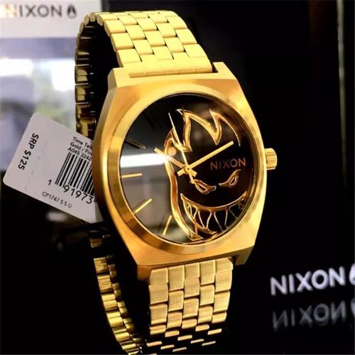 尼克松手表男nixon x Spitfire小马宝莉联名小火人男女情侣小金表