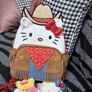 三丽欧双肩背包 Kitty凯蒂猫西部牛仔女式 Sanrio Hello