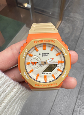 正品卡西欧联名cafe kitsune手表GA-2110MK橡树小狐狸限量款橙色