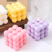 造型魔方香薰蜡烛香氛家居摆件ins风香熏生日腊烛创意伴手礼