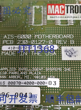 原装供应K&S 00870-4000-000-03 AIS-6000 主板 PCB 230-0127-0 R