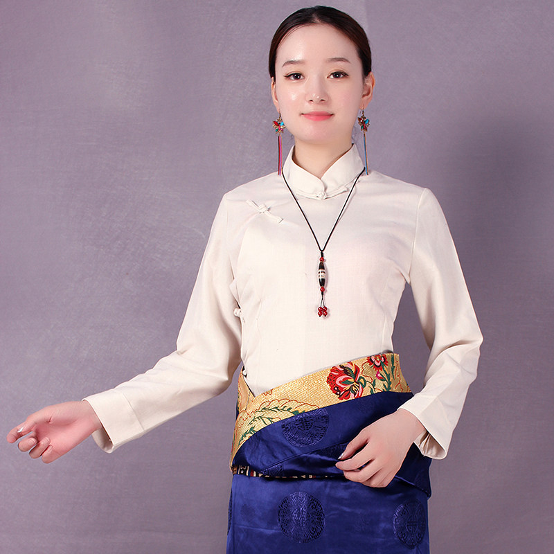 New shirt Hanfu Improvement China ancient costume Cotton and hemp Self cultivation Ethnic style Show thin Tang costume Chinese coat Tibetan clothingin the Women's clothing/Boutique , Shirt  category - from Buy2taobao.com to provide professional Taobao agent buy service