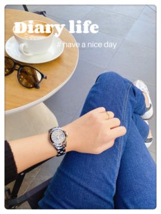 轻熟风J12同款 陶瓷腕表女表精品真钻石带证书瑞士石英机芯定制版