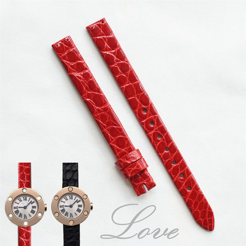 适用于卡地亚love系列鳄鱼皮表带