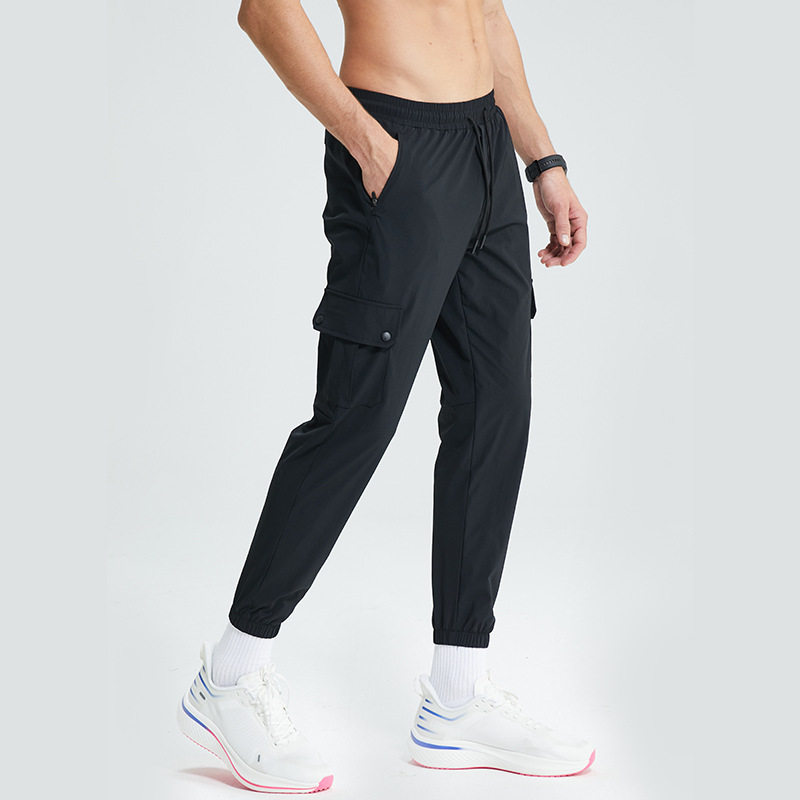 运动裤男跑步长裤健身高弹足球训练裤休闲速干夏季男束裤卫裤户外