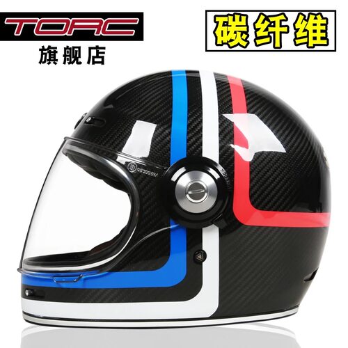 torc碳纤维酷机车夏季轻便式全盔