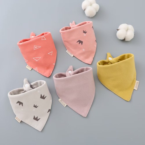 宝宝纯棉三角巾新生韩版洋气女孩