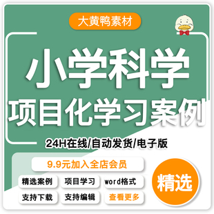 小学科学项目化项目式学习Word案例