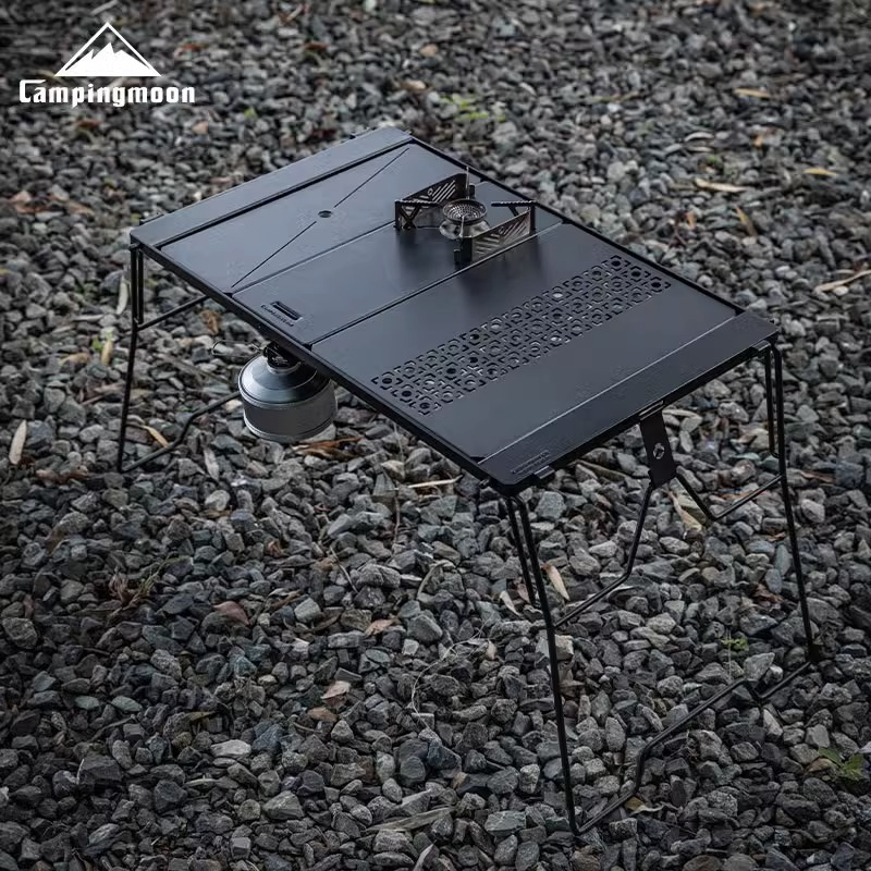 柯曼多功能桥桌露营折叠烧烤铁桌