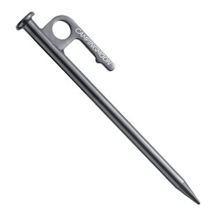 柯曼S45C碳钢户外沙滩帐篷钉天幕防风绳固定地钉营钉加粗大棚地桩