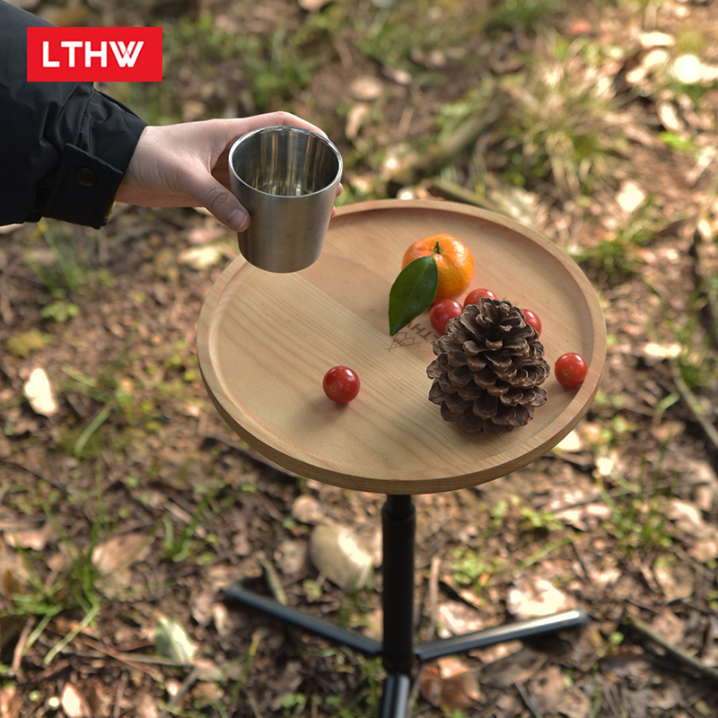 LTHW旅腾实木桌板迷你拓展小桌台