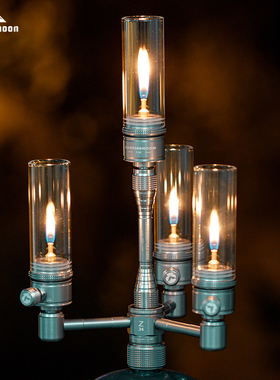 campingmoon柯曼露营氛围灯T-1D复古格调营地烛灯燃气灯户外照明