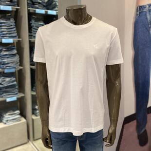 T恤 韩国正品 JEANS 代购 24春J320986男休闲圆领棉透气刺绣短袖