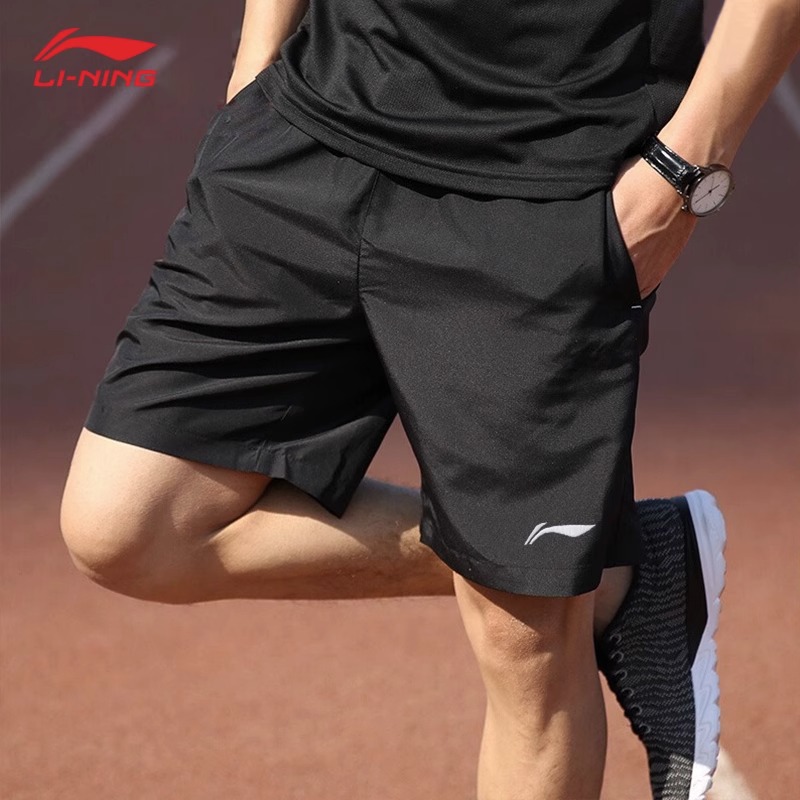 李宁运动短裤跑步速干夏大码健身