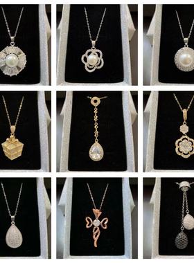 包邮微镶锆石女士项坠百搭时尚