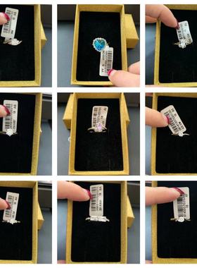 18号白金色钻石戒指新品