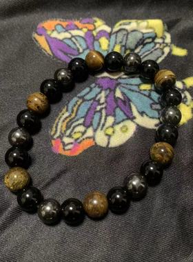 虎眼石磁石手串天然手链8mm招财转运手链女水晶时尚精美手珠新品