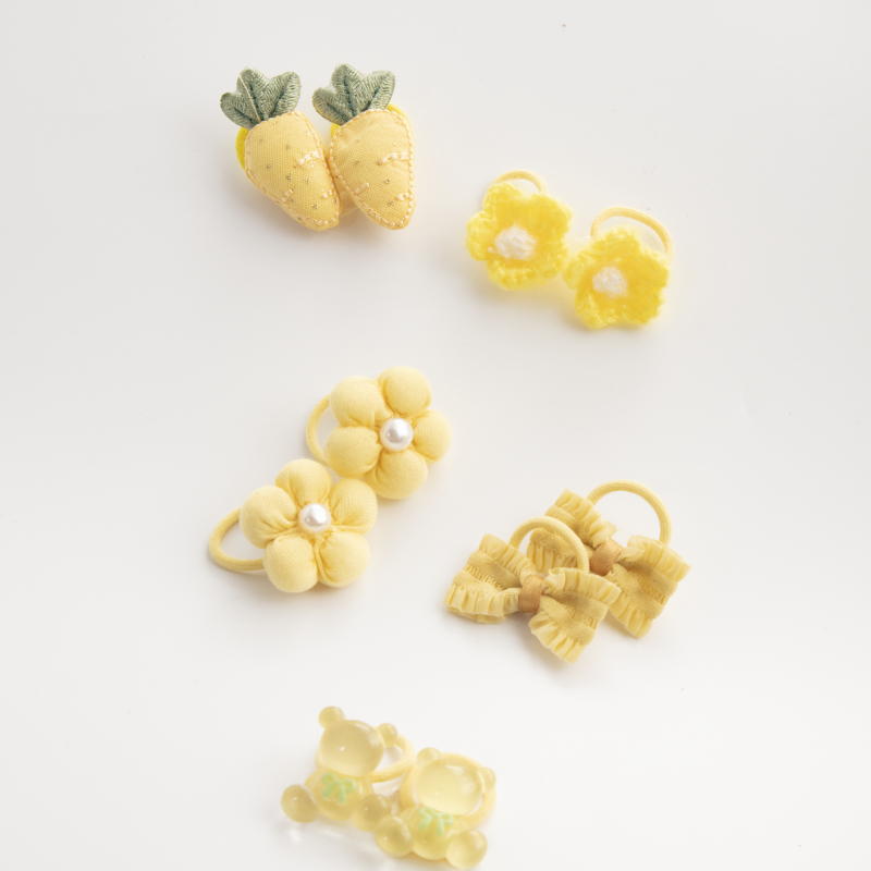 宝宝超萌皮筋不伤发可爱布艺公主蝴蝶结发圈皮筋头绳儿童发饰