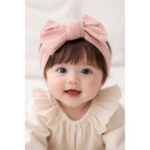 婴儿假发发带男童女宝宝百搭齐刘海头饰生日满月造型摄影蝴蝶结