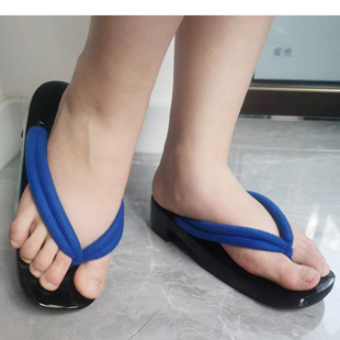 实木 高货木屐 镜音双子凛凛蝶cosplay 花魁 橡胶底 拉姆雷姆艺妓