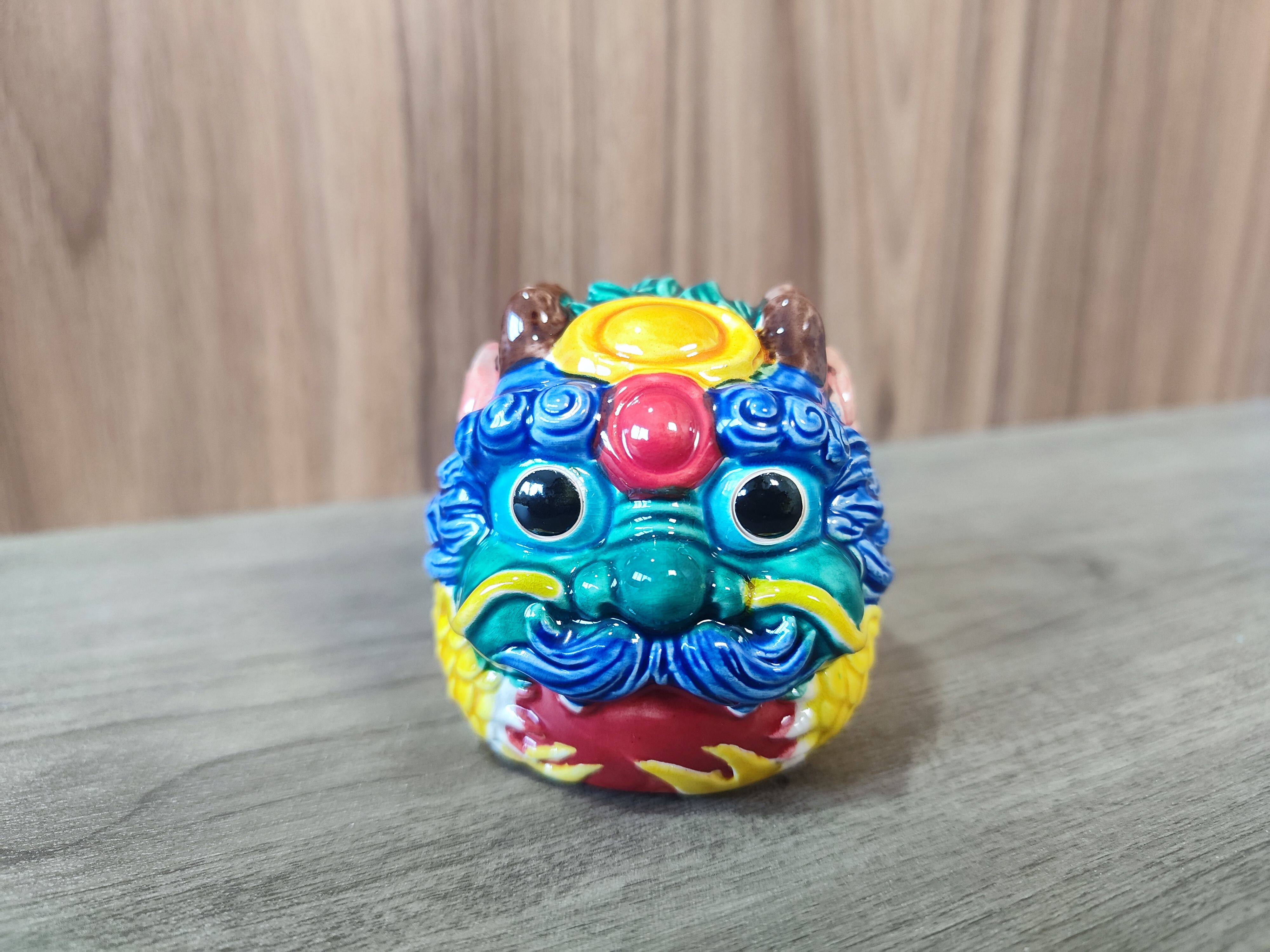 龙摆件厦门金门交趾陶工艺品摆件正品招财金门平安吉祥物