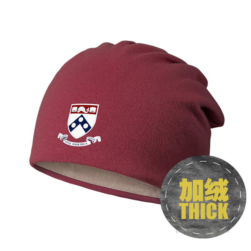 宾夕法尼亚大学UPENN学生包头帽堆堆帽加绒帽子男女头巾帽设 无界