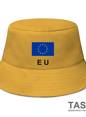 欧洲联盟European Union国家帽子遮阳帽渔夫帽男女防晒帽设 无界