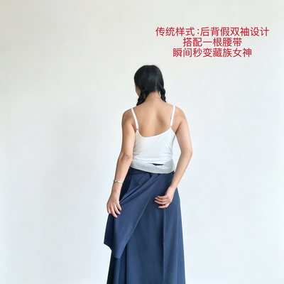 安多姑娘设计进口防皱小银丝线细节面料垂顺质感半身裙夏季半身裙