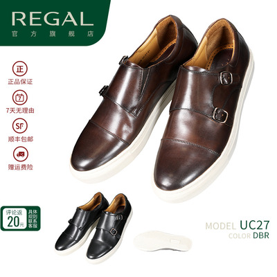 REGAL丽格休闲孟克鞋舒适透气