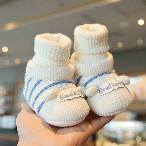 婴儿鞋秋冬保暖加厚绒袜套宝宝男女软底学步鞋不掉0-6-12个月1岁