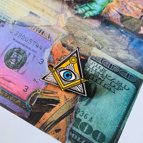 共济会Masonic胸针Illuminati光明会创意胸章兄弟会复古潮流配饰