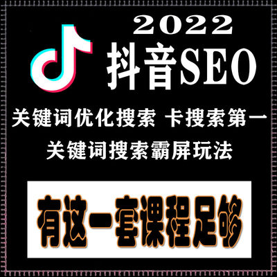 抖音seo短视频关键词优化搜索排名抖音快手运营获客挣钱网赚项目