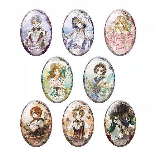 指定款正版第五人格千年书旅椭圆马口铁吧唧徽章胸针守夜人雕刻家