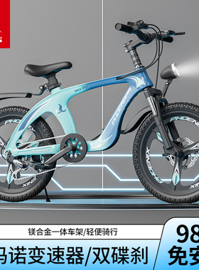 凤凰镁合金儿童自行车中大童18/22寸男女孩8-10-14岁小学生山地车