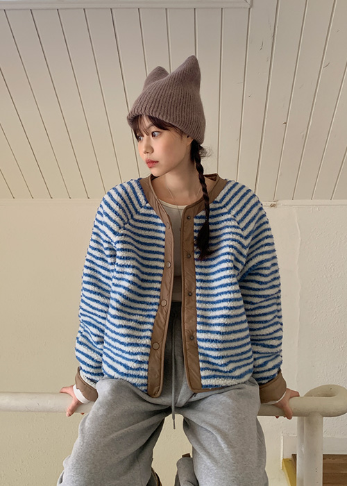 韩国官网代购撞色棉服外套cuckoo