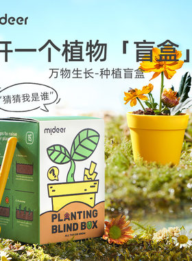 mideer弥鹿儿童科教种植盲盒DIY植物培养科学户外自然观察玩具