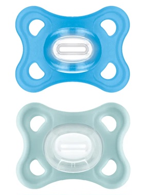 MAM美安萌全硅胶一体安抚奶嘴0到3-6个月新生婴幼儿防胀气comfort