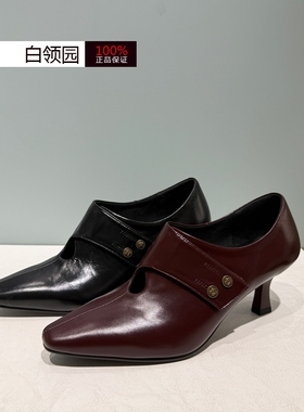 tigrisso蹀愫专柜正品2025秋冬法式裸靴短靴高跟单鞋女TA65561-50