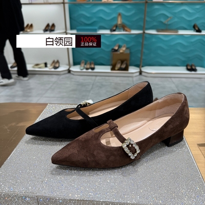 LE SAUNDA莱尔斯丹专柜正品2025秋法式玛丽珍鞋低跟单鞋女6T31309