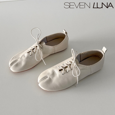 SEVEN LUNA国内正品~2026春季老钱风柔软鞋分趾平底单鞋女SLZ500