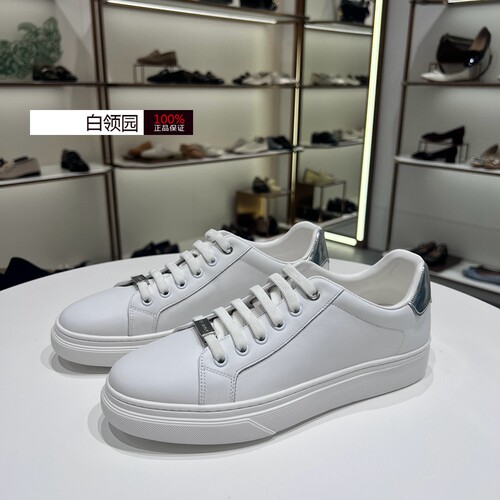 LE SAUNDA莱尔斯丹专柜正品2025春百搭小白鞋厚底休闲鞋女6M29602