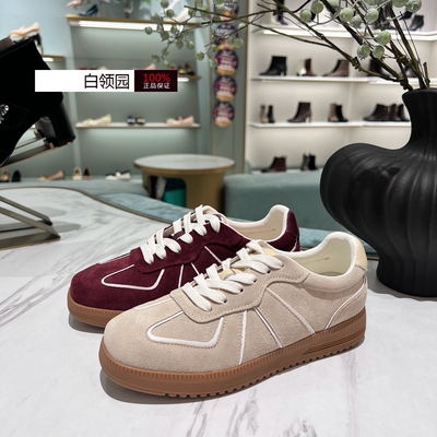蹀愫2025春复古德训鞋休闲单鞋女