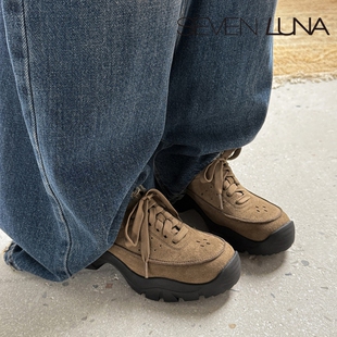 2026春季 劳保鞋 登山鞋 SEVEN 休闲鞋 国内正品 德比鞋 女SLDQ063 LUNA