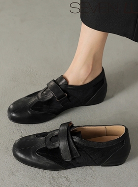 SEVEN LUNA~国内正品2025秋冬老钱风百搭内增高休闲单鞋女SLWC435