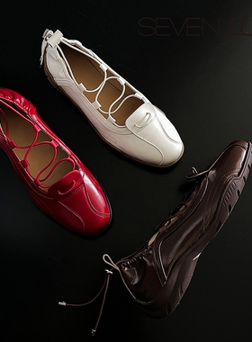 SEVEN LUNA~国内正品2025秋季厚底芭蕾风玛丽珍鞋休闲鞋女SLMK388