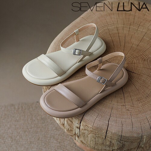夏季一字带SEVENLUNA露趾正品
