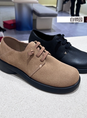 achette雅氏~专柜正品2024秋冬英伦学院风休闲鞋粗跟单鞋女5SD6