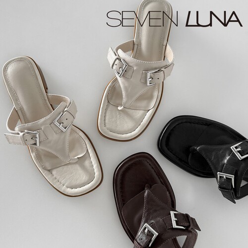 SEVEN LUNA~国内正品2026夏度假风夹趾人字拖平底凉拖鞋女SLDQ332