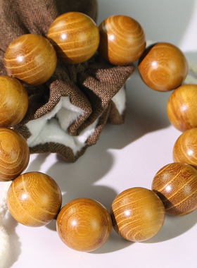 厂家批发柘木手串20MM单圈男女情侣手链佛珠饰品黄檀木古风民族风