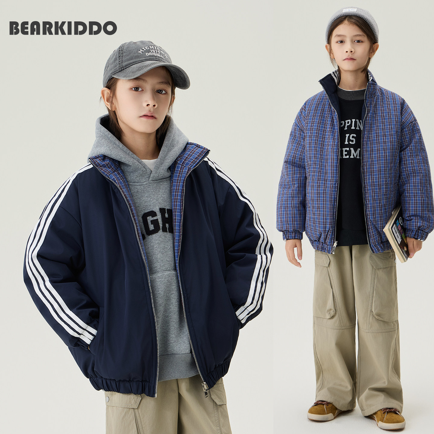 美式两面穿格子保暖棉服冬装新款男童加厚棉衣儿童冬季棉衣外套潮,童装/婴儿装/亲子装,普通外套,淘宝优惠券,粉丝福利购,淘宝优惠卷